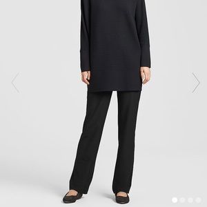 Eileen Fisher stretch straight crepe pant
